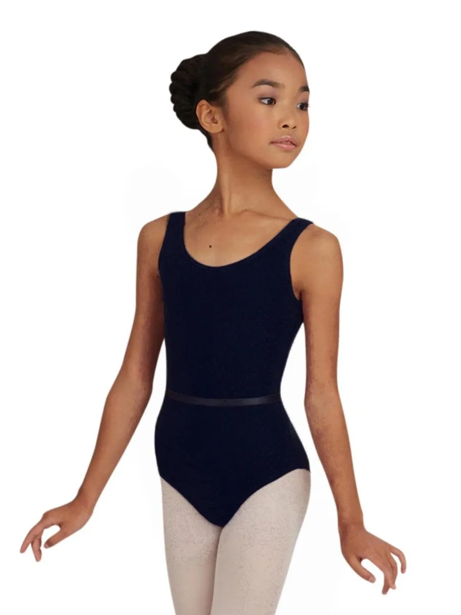 Capezio CAD200C Trägertrikot Mädchen Rosa Gürtel