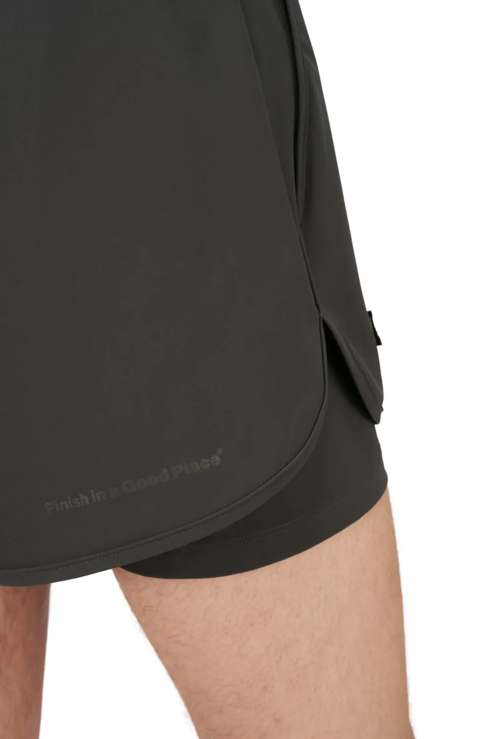 UNNA Flow Shorts 3" Laufshorts Dark Grey Herren
