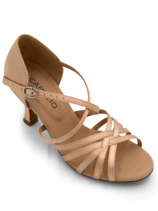 Capezio Rosa Ballroom Tanzschuhe Schwarz 6,4 cm