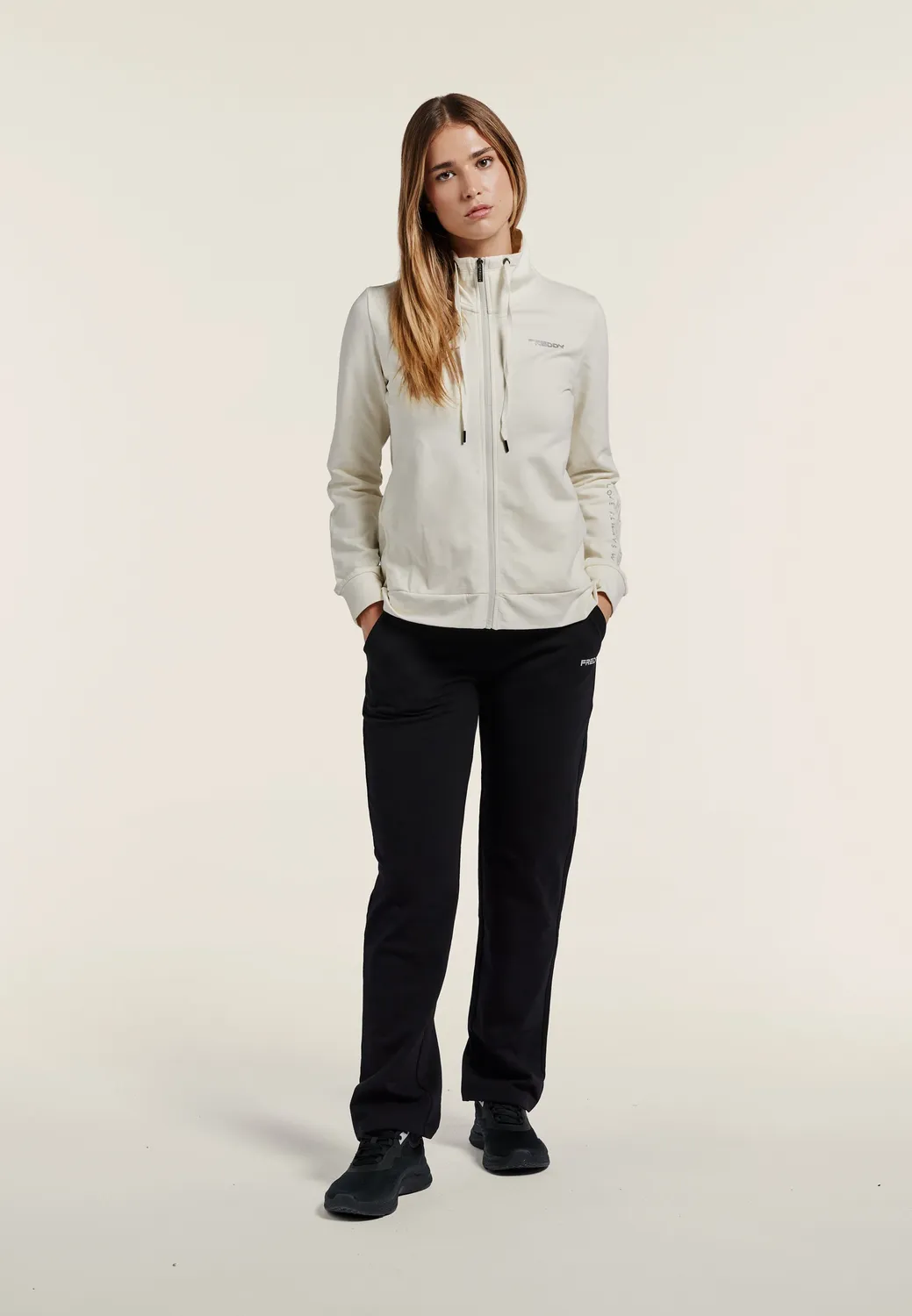 Freddy Trainingsanzug Damen Full-Zip Navy Sticklogo