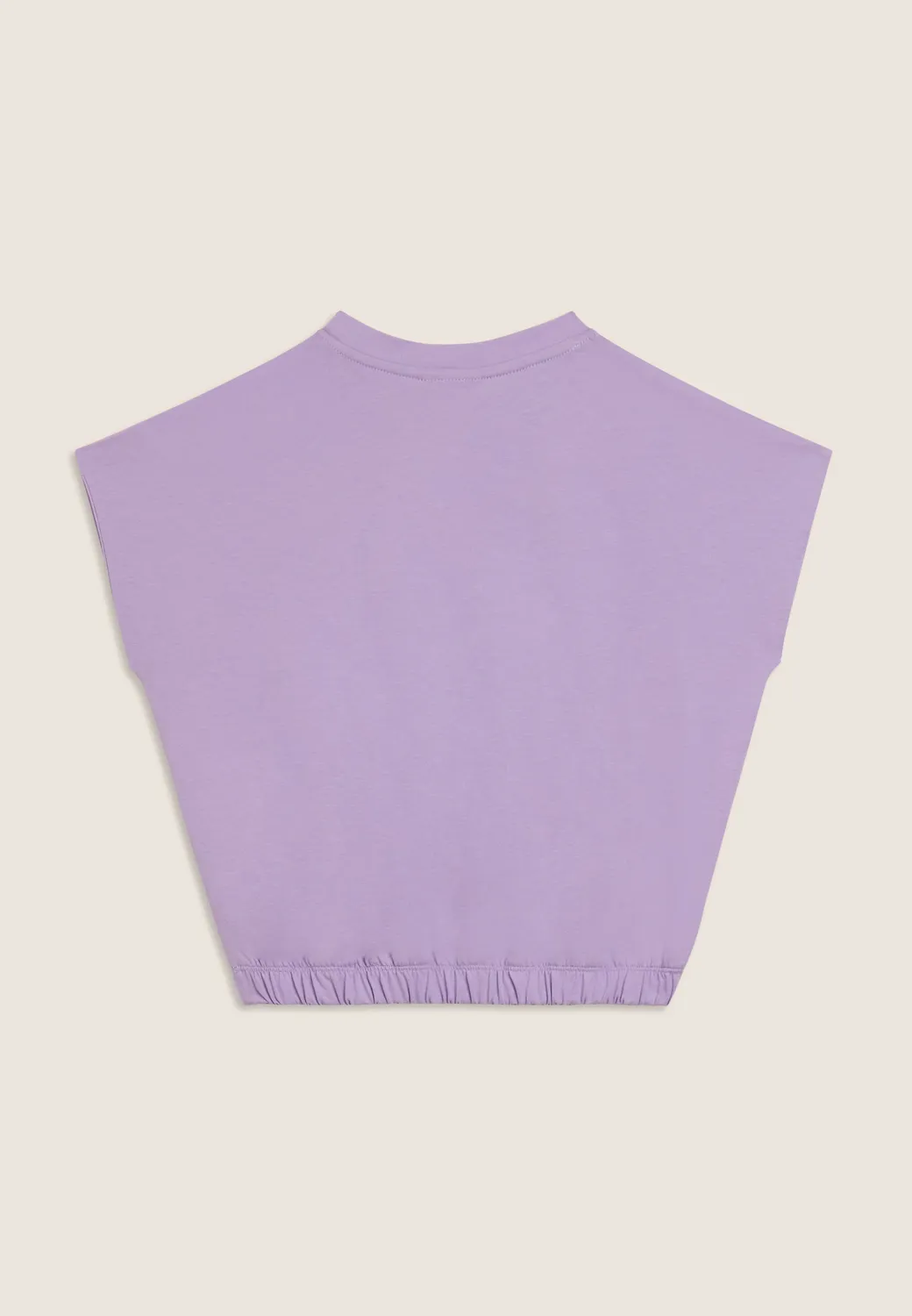 Freddy Cropped Top Mädchen ärmellos Bianco leicht