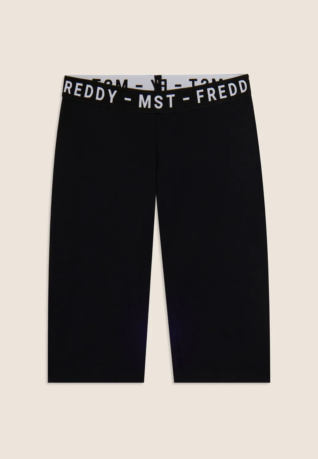 Freddy Biker Leggings schwarz Logo-Bund