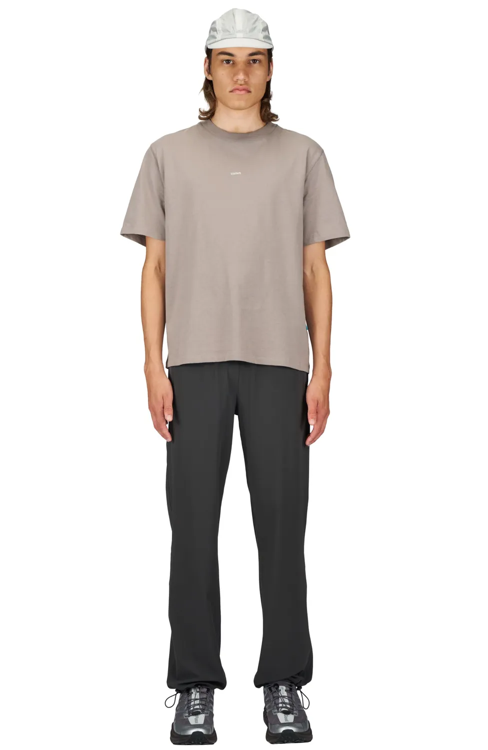 UNNA In The Zone Tee T-Shirt Fog Grey Bio-Baumwolle