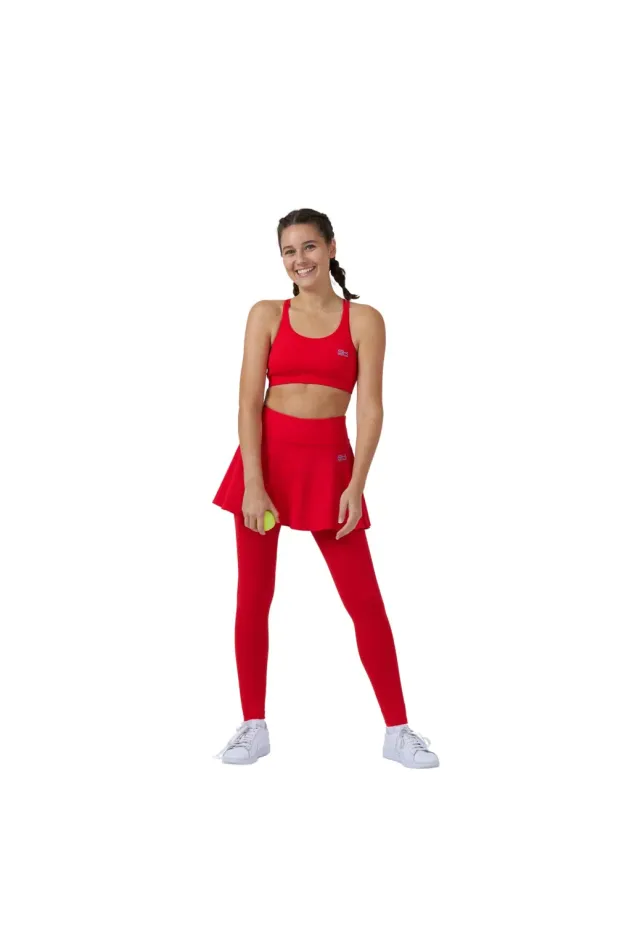 SPORTKIND Advantage Tennisrock Leggings UV-Schutz warm