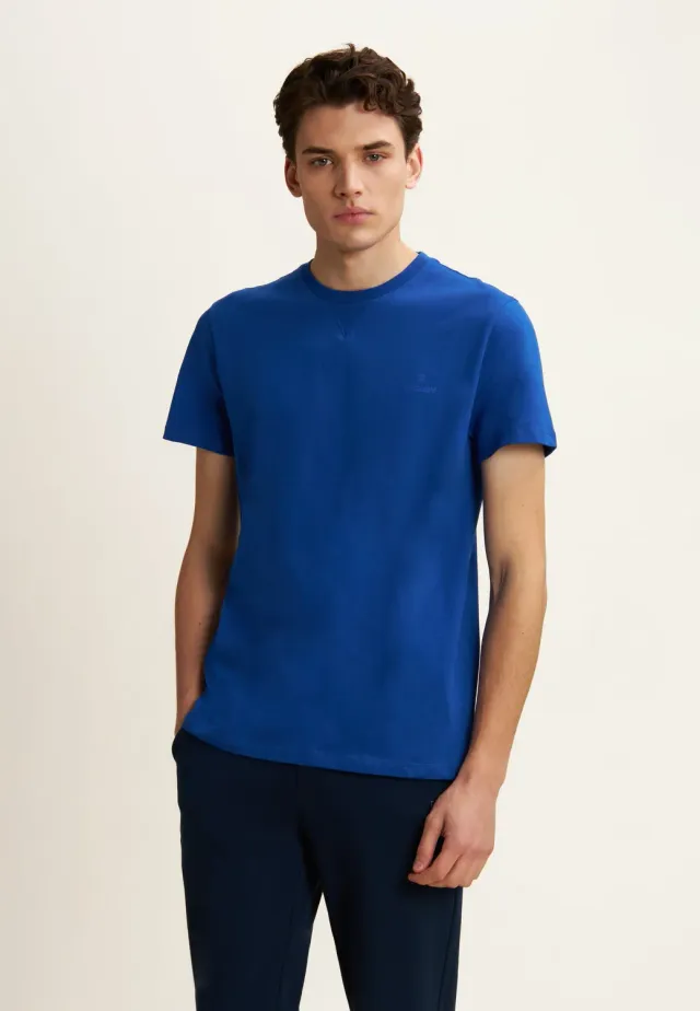 Freddy T-Shirt Regular Rundhals Schwarz aus Baumwolle