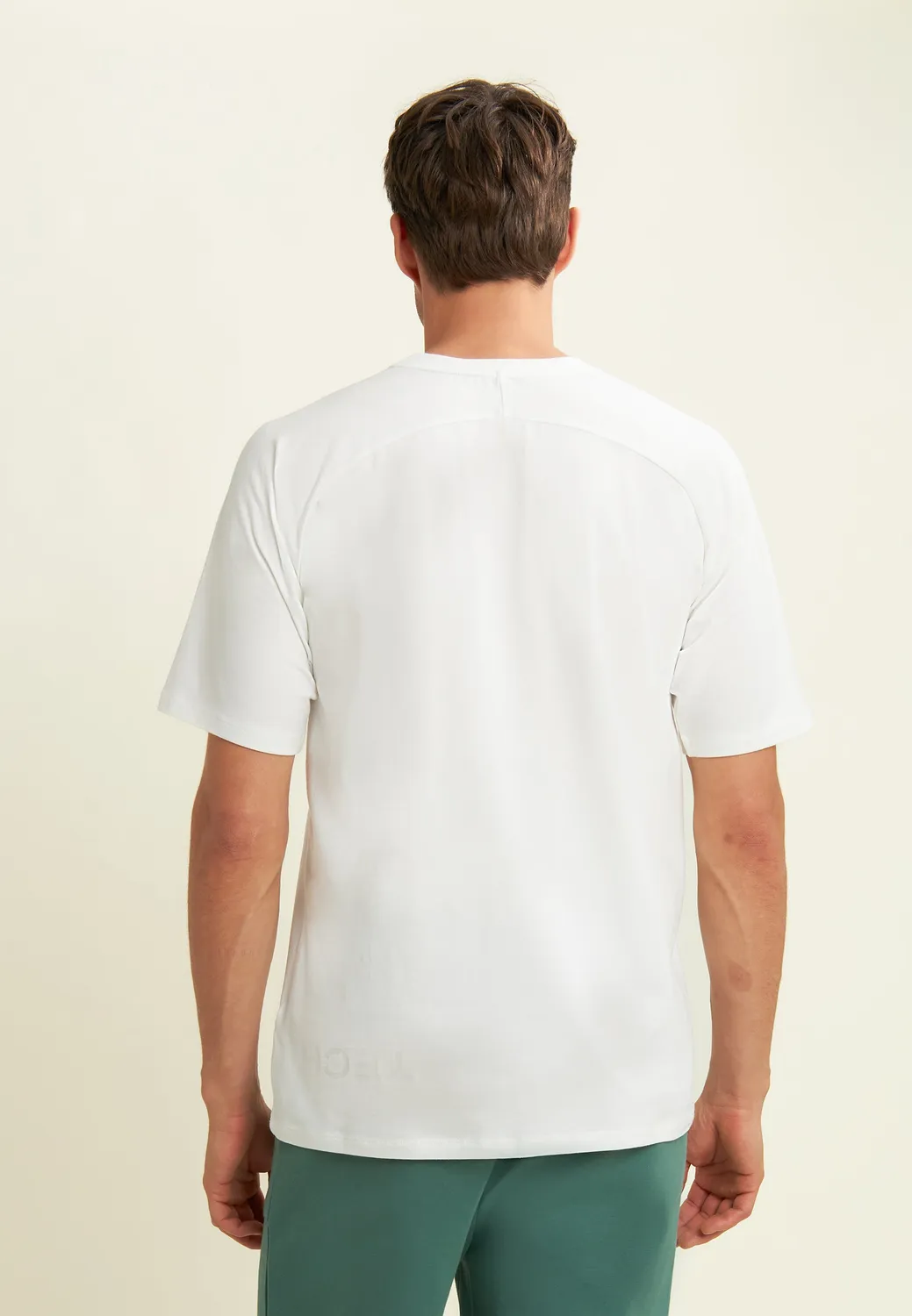 Freddy Herren T-Shirt Slim Glanz-Print Jet Black