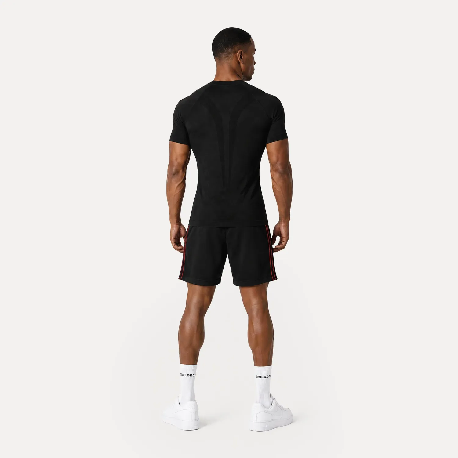 Smilodox x Fila Iseo Shorts Herren schwarz Regular Fit