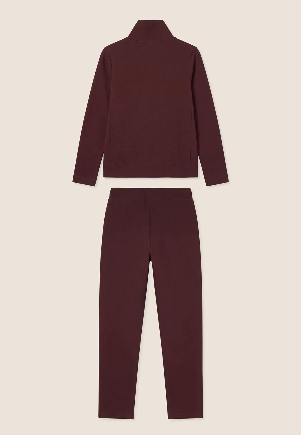 Freddy Trainingsanzug Damen Zip Strass bordeaux hoher Bund warm