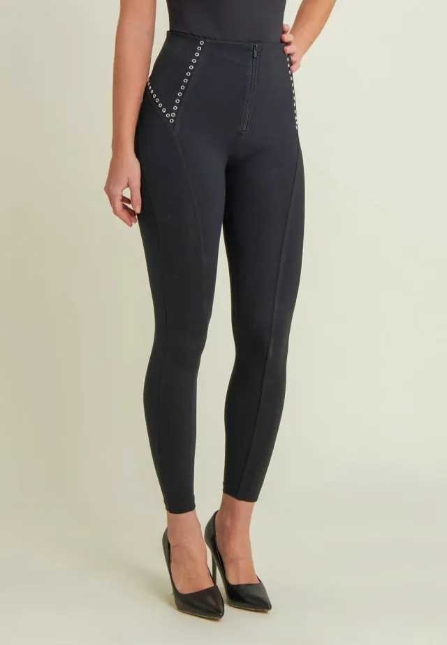 Freddy WR.UP Superskinny 7/8 Hose Schwarz Nieten