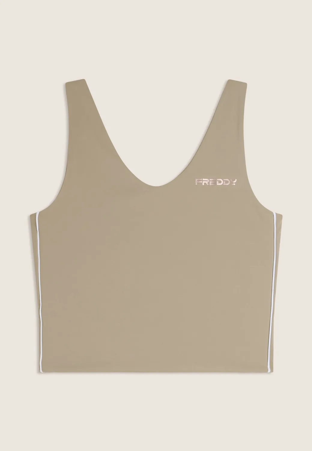 Freddy Cropped Top Damen Schwarz M V-Ausschnitt quick dry