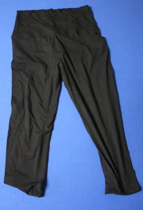 SINOPHANT 3/4 Leggings High Waist blickdicht Schwarz