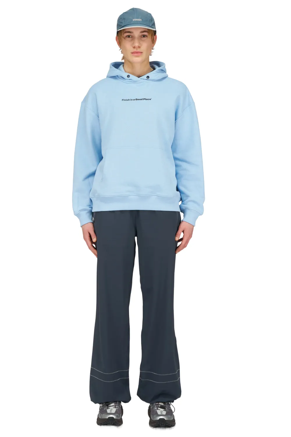 UNNA Slow Motion Hoodie W Kapuzenpullover Serenity Blue Bio-Baumwolle