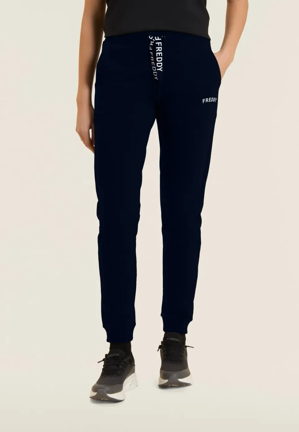 Freddy Jogginghose mit Bündchen Dark Sapphire French Terry