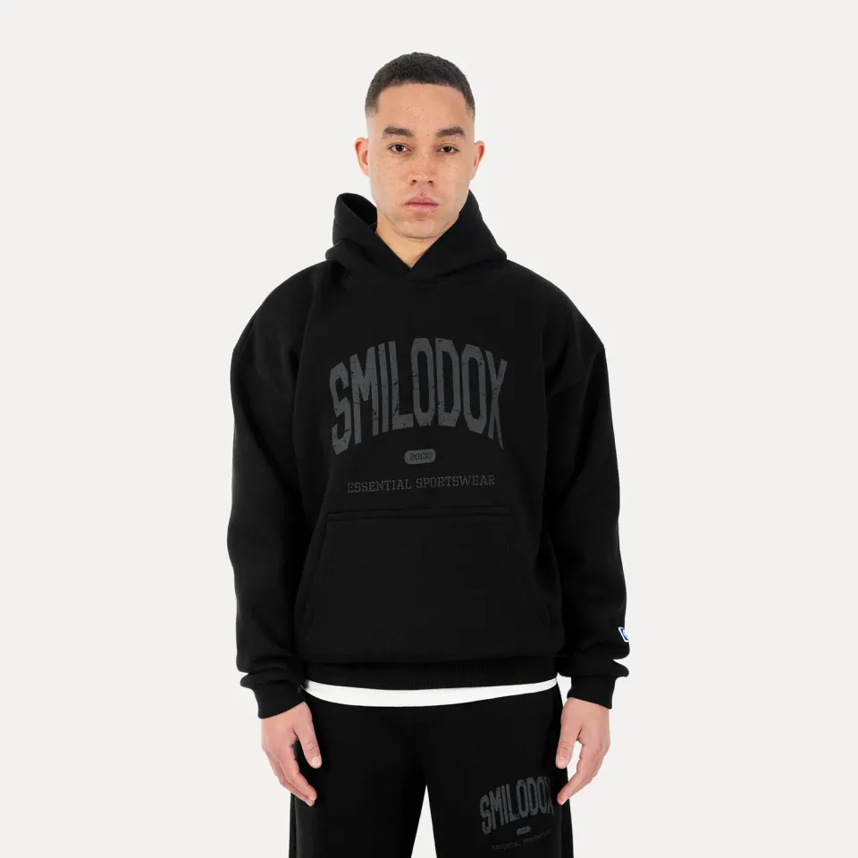 Smilodox Oswin Hoodie Herren Schwarz Oversize