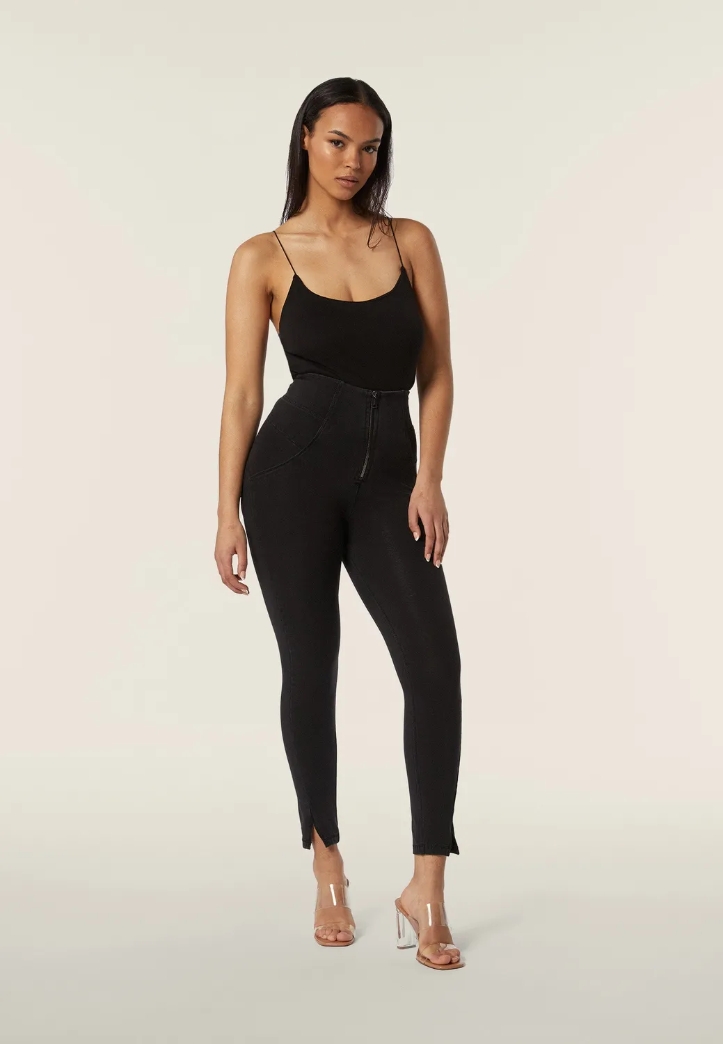 Freddy WR.UP Jeggings 7/8 Dark Jeans-Yellow Seam Push-up
