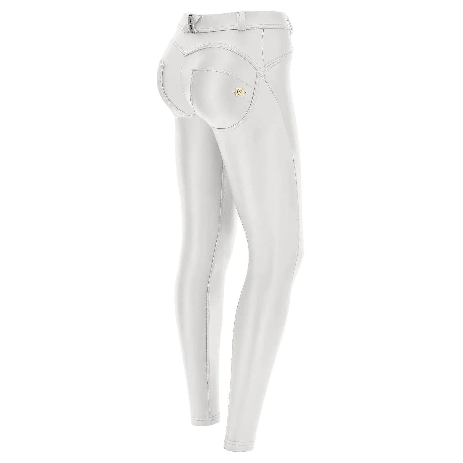 Freddy WR.UP Push-up Hose Schwarz Kunstleder High-Waist