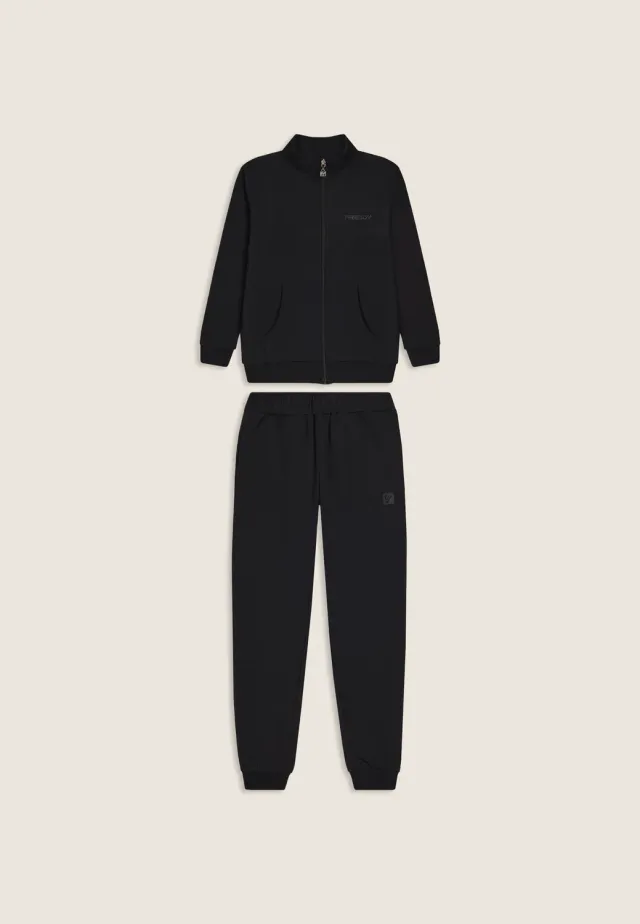 Freddy Junior Full-Zip Trainingsanzug Mädchen Schwarz