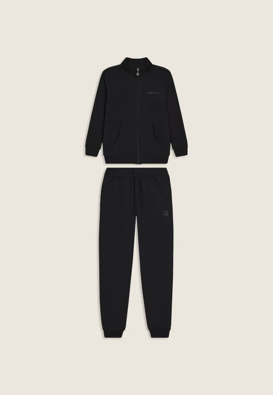 Freddy Junior Full-Zip Trainingsanzug Mädchen Schwarz