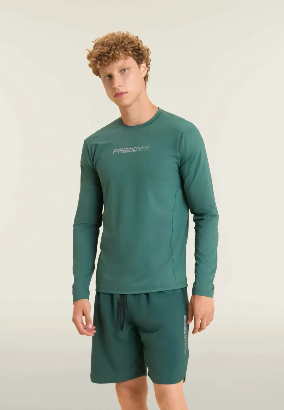 Freddy Slim Longsleeve Herren Turbulence elastisch