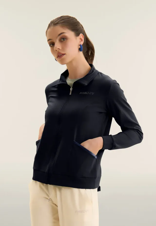 Freddy Sweatjacke Stehkragen Iceberg Green