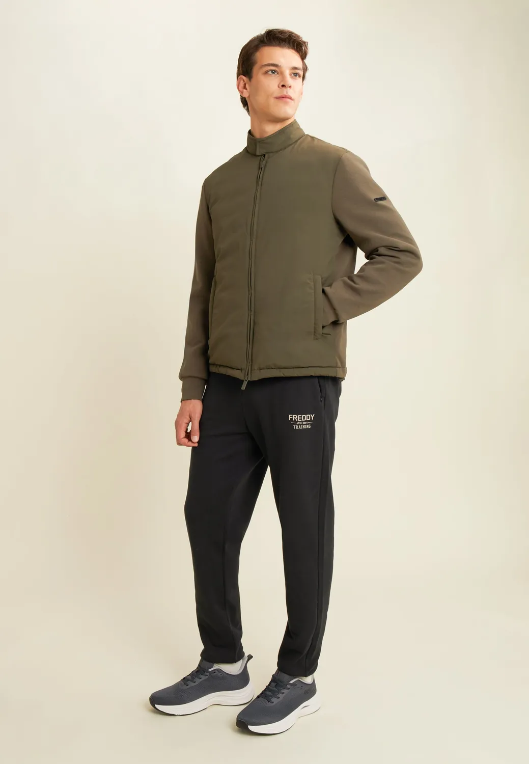 Freddy Jogger Herren Baumwolle Regular schwarz