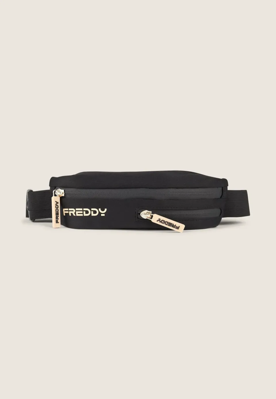Freddy Fitness Bauchtasche Schwarz Gürteltasche 2 Taschen