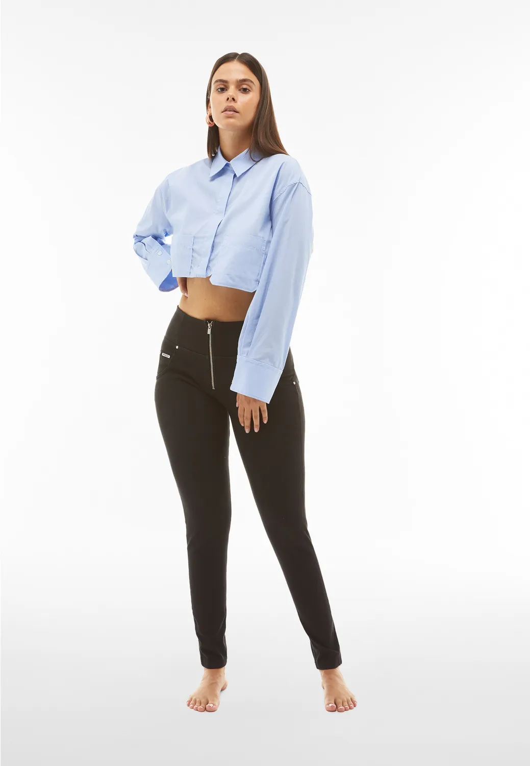 Freddy WR.UP Skinny Hose High-Waist Navy Öko-Stoff