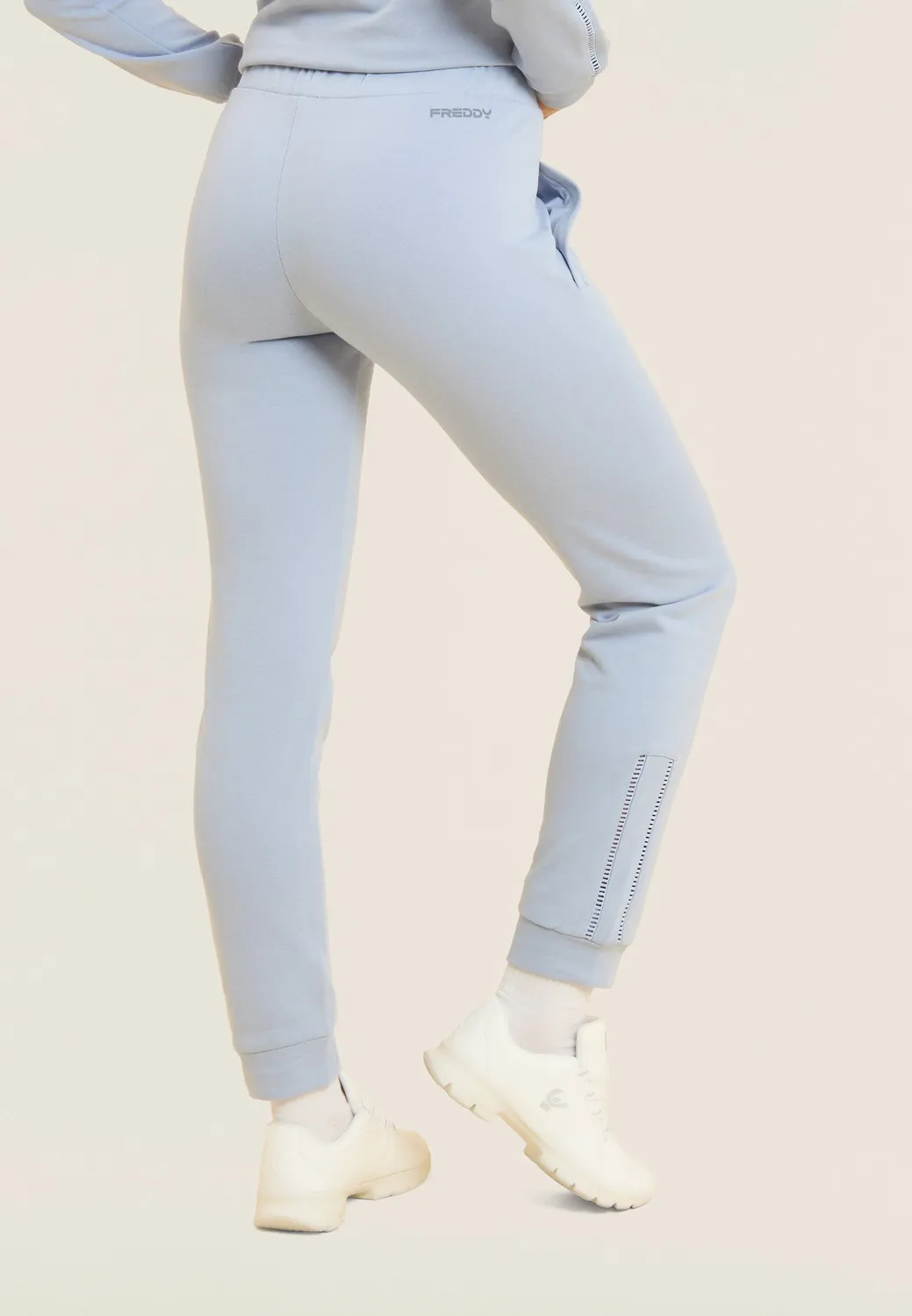 Freddy Slim Fit Sporthose Zen Blue C35 French Terry
