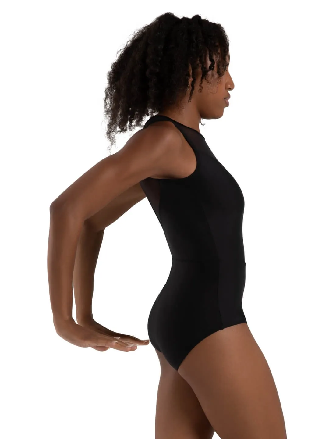 Capezio Coastal Bloom Yarrow Trikot Schwarz High-Neck