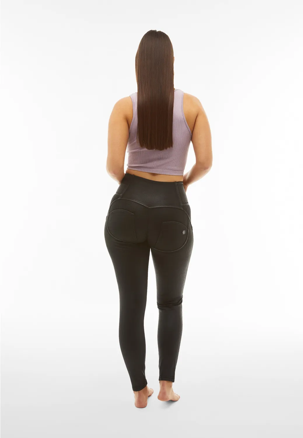 Freddy WR.UP Jeans Superskinny Schwarz hoher Bund