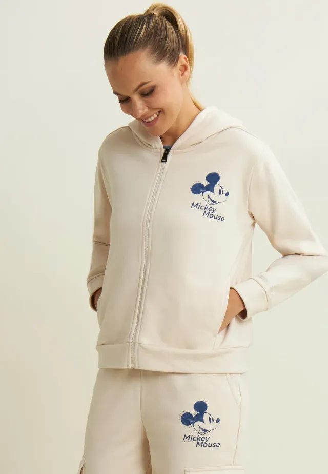 Freddy Mickey Mouse Full-Zip Hoodie Blau used