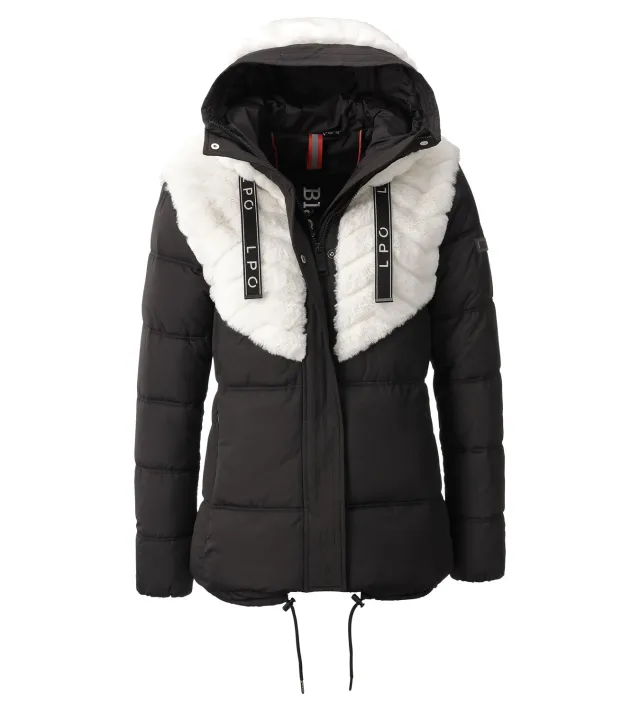 LPO Patricia Steppjacke Damen schwarz Webpelz