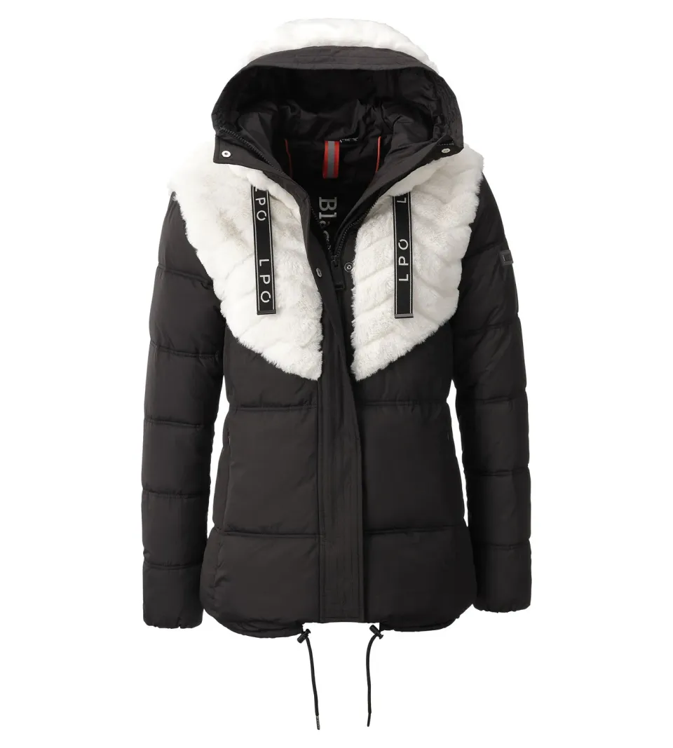 LPO Patricia Steppjacke Damen schwarz Webpelz