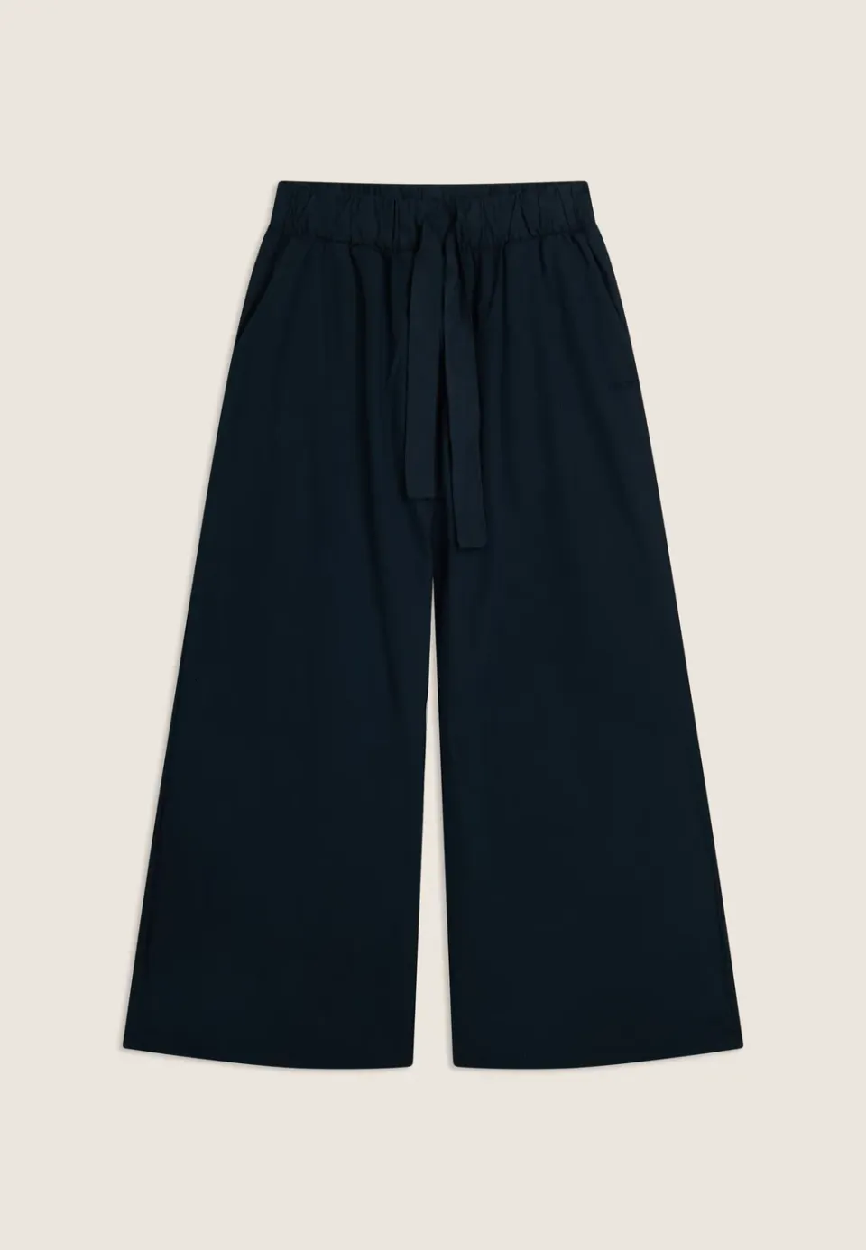 Freddy Wide Leg Sporthose Damen Dunkelblau Baumwolle