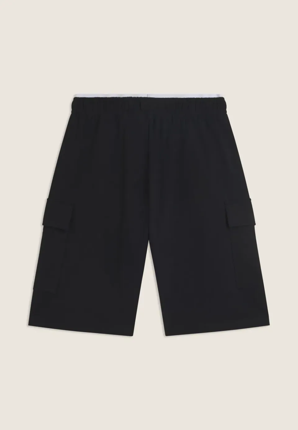 Freddy Shorts Damen Nero-Bianco Cargo weiter Schnitt Baumwolle