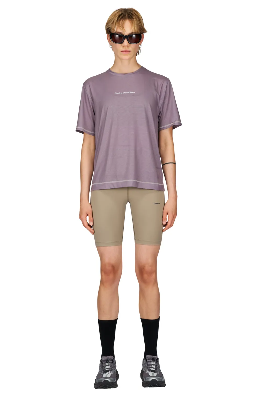 UNNA Wavy Tee W T-Shirt Orchid Night Kontrastnaht