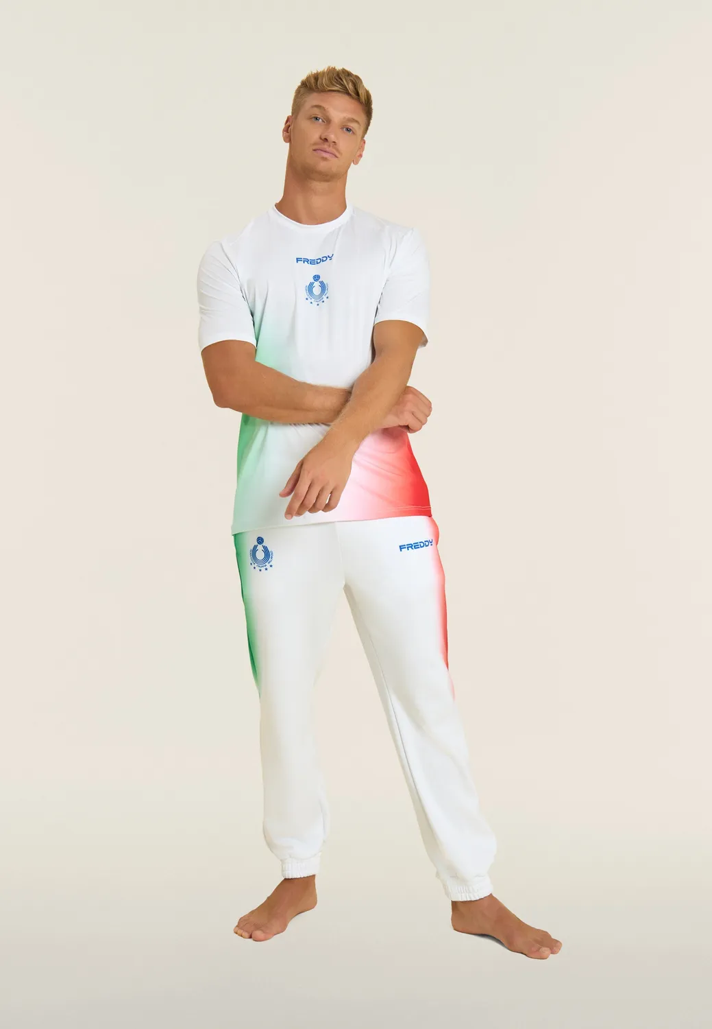 Freddy Beach Volley Nazionale Italia 2025/26 T-Shirt blau