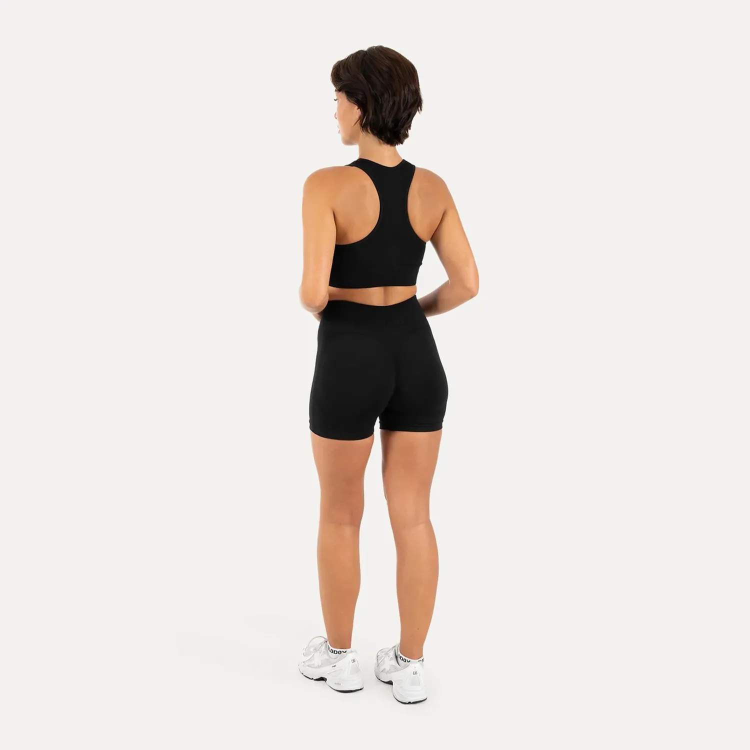 Smilodox Priska Pro Shorts Damen Schwarz Seamless