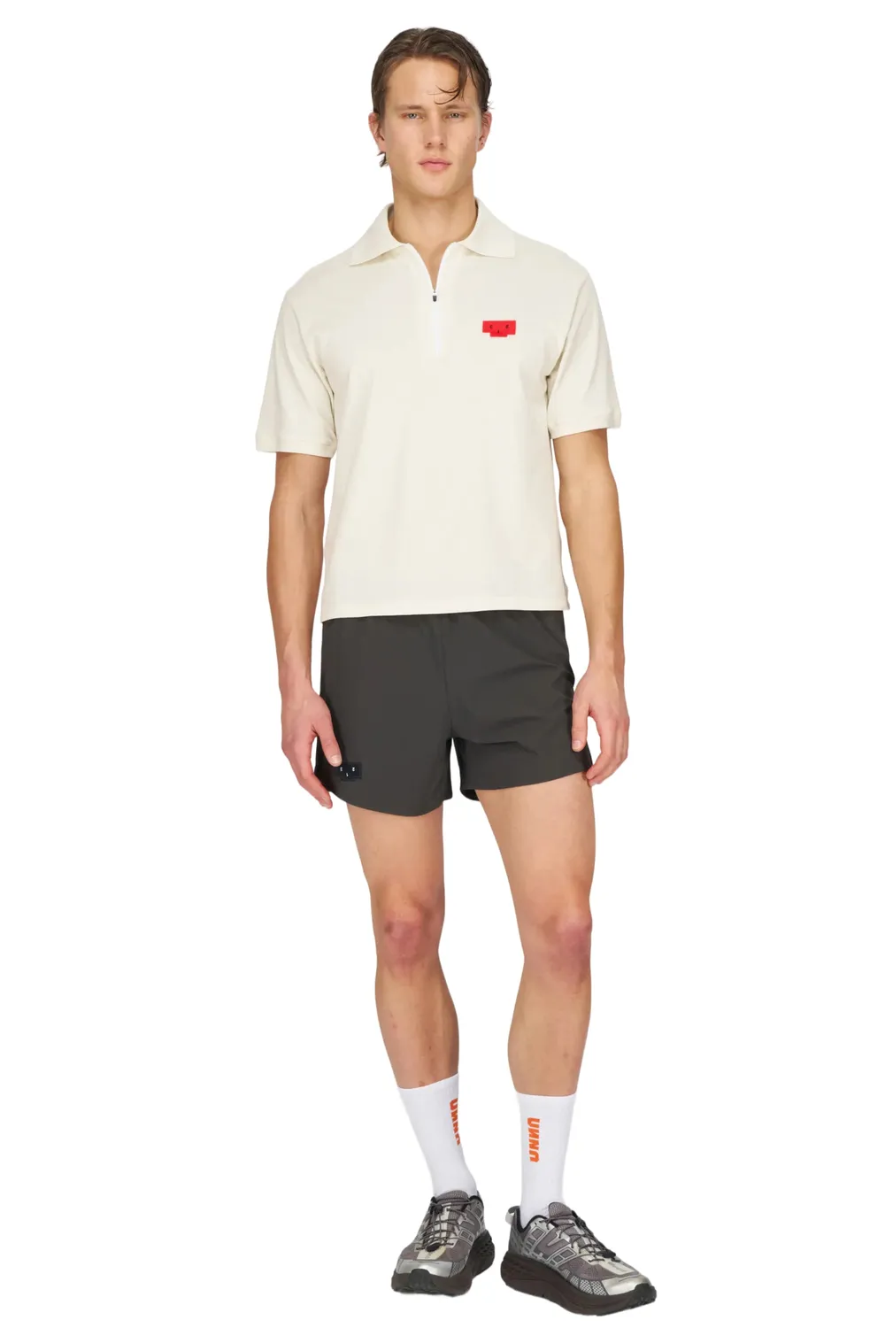 UNNA Tempo Shorts Laufshorts Herren Dark Grey Econyl
