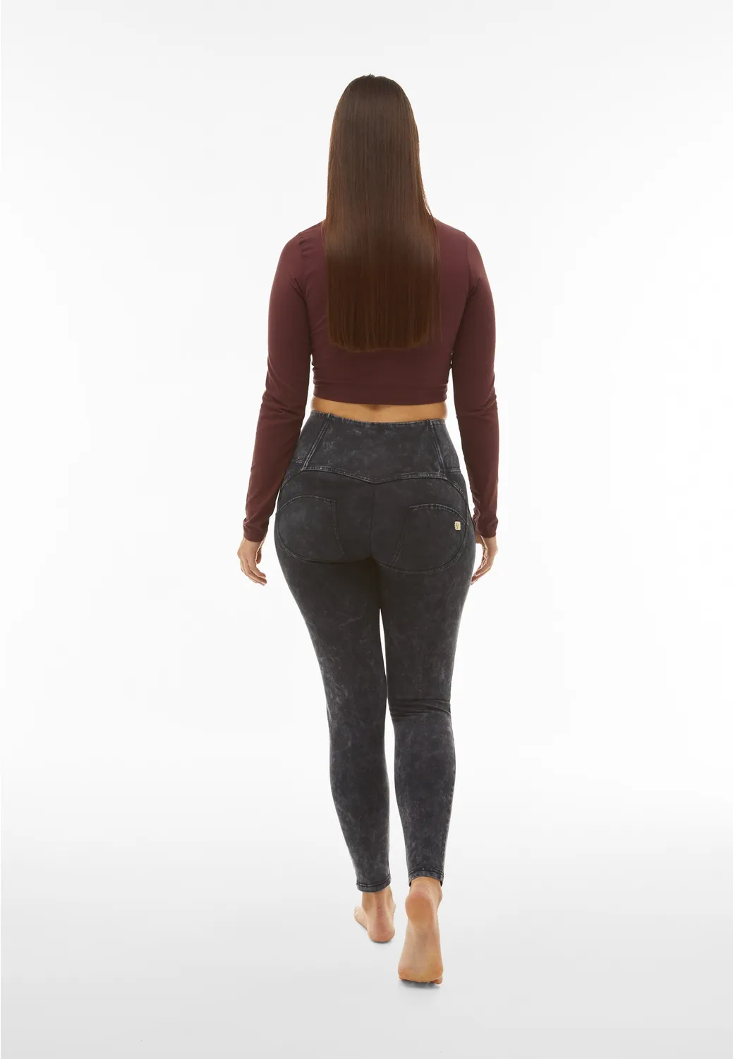 Freddy WR.UP Bleached Hose Navy Peony Superskinny