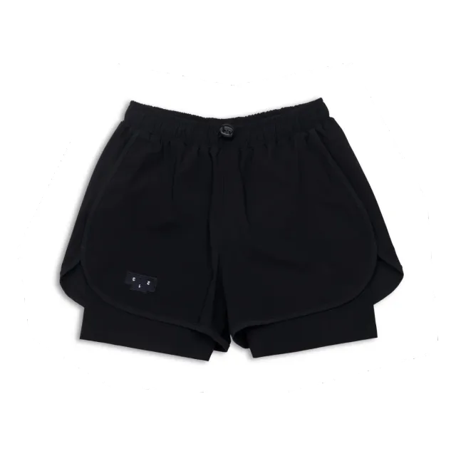 UNNA Flow Shorts 3" Laufshorts Schwarz Innenhose