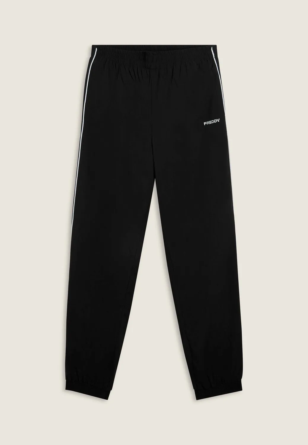 Freddy Herren Sporthose Nylon Stretch Dunkelblau-Weiß Kontrastnaht
