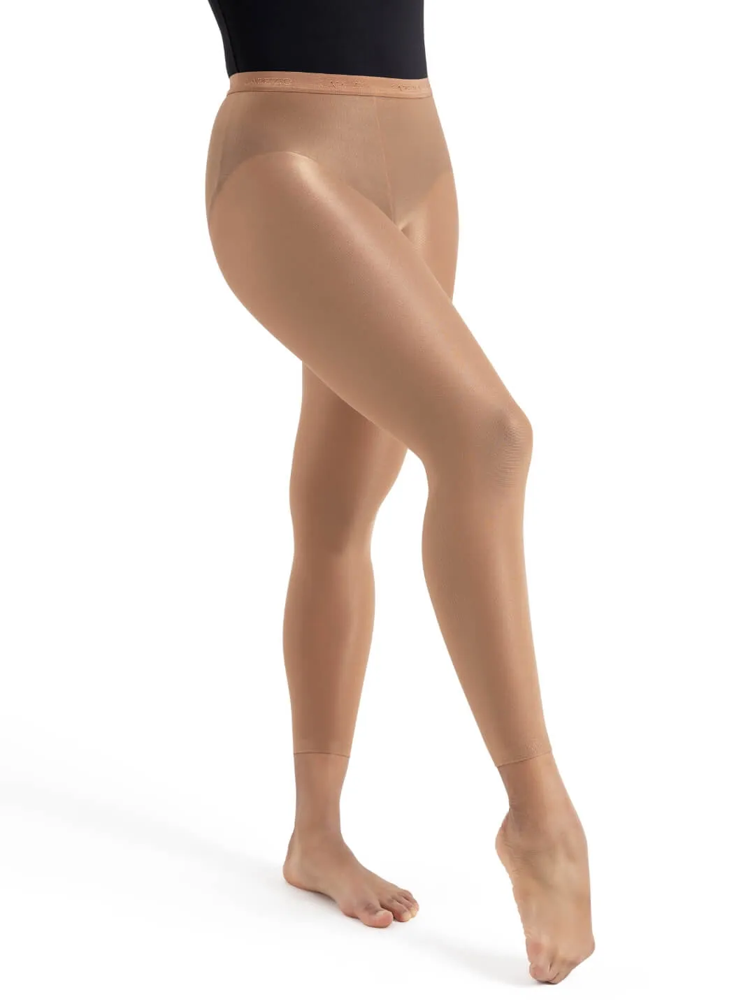 Capezio Classics 1890W Fußlosstrumpfhose Toast glänzend