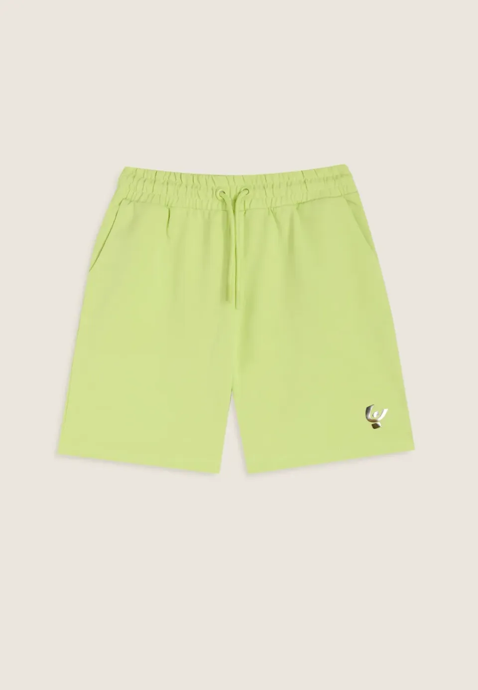 Freddy Mädchen Bermuda Shorts Baumwolle Lime Silber-Logo