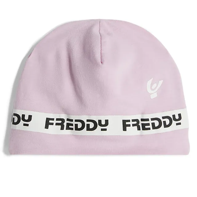 Freddy Baby Mütze Baumwolle rosa mit Logoband