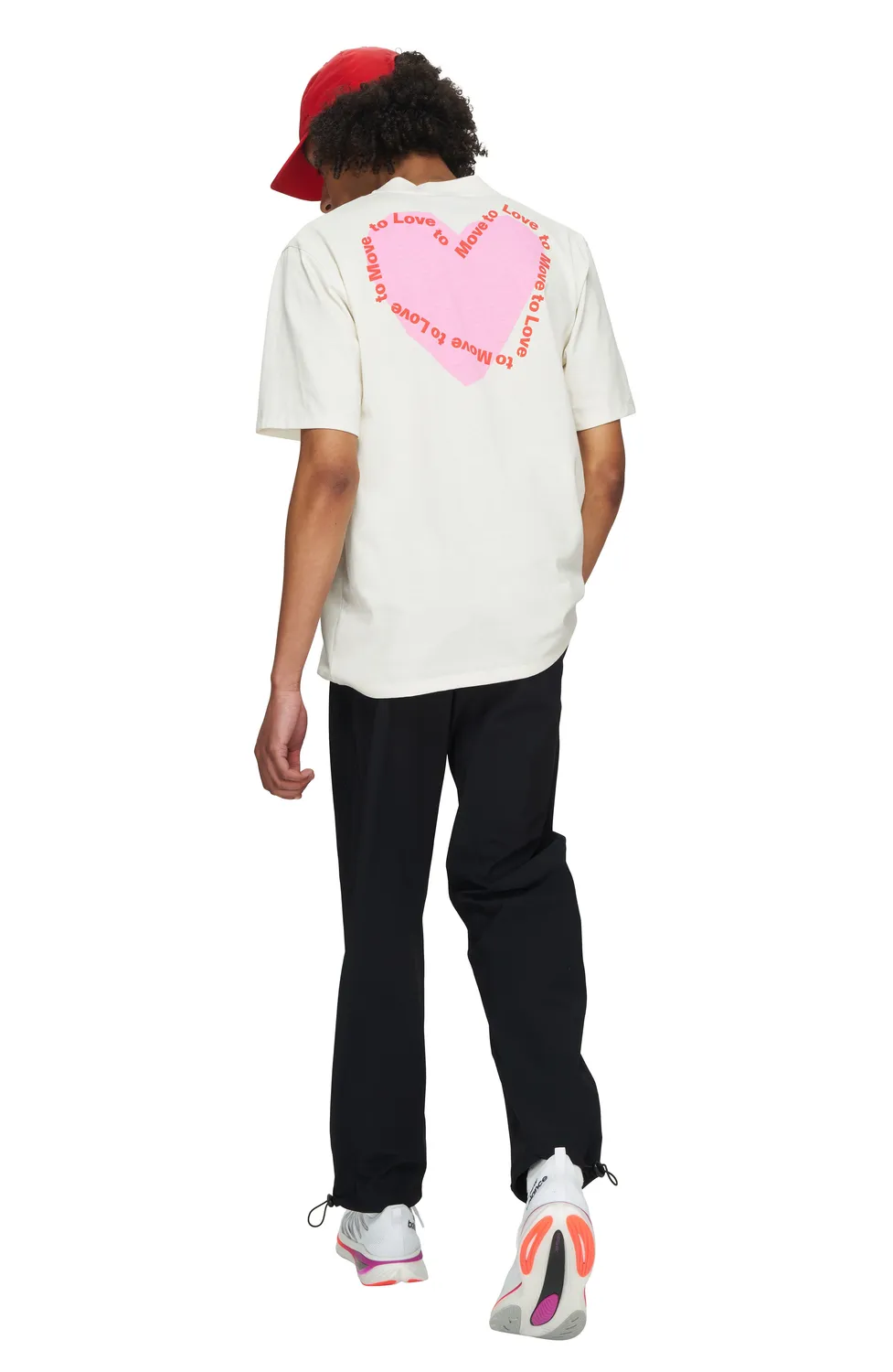 UNNA Heart T-shirt Herren T-Shirt Vanilla White Baumwolle