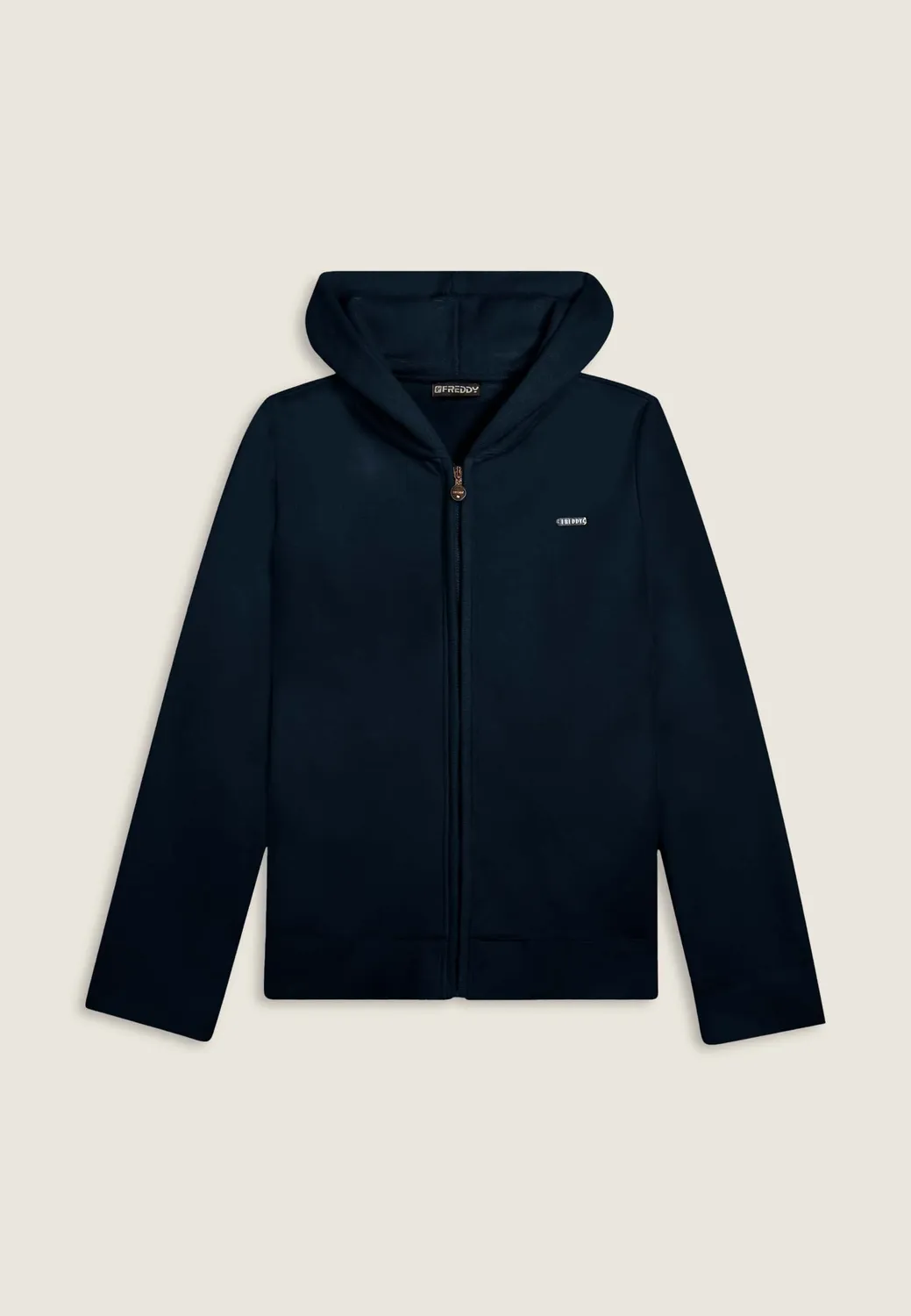Freddy Full-Zip Hoodie Schwarz Chenille Kapuze