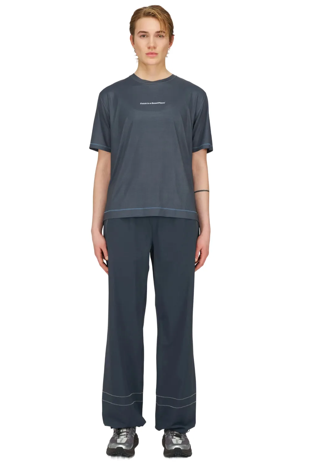 UNNA Everywhere Pants Wide Laufhose blaugrau weit