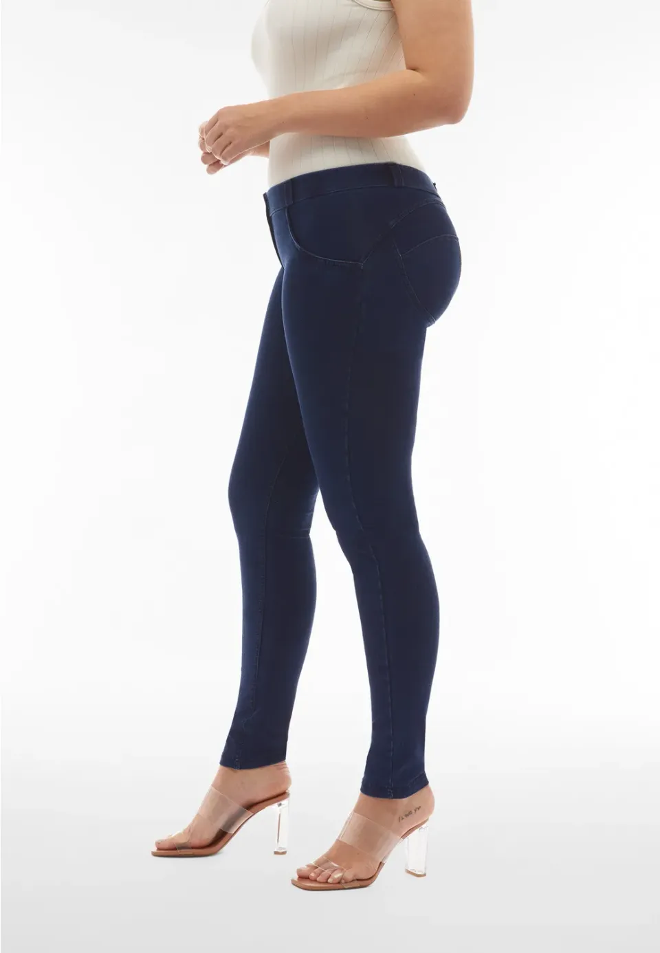 Freddy WR.UP Jeggings Low Waist Bio-Denim Dunkelblau