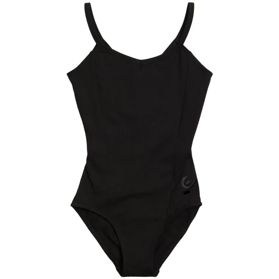 Freddy Mädchen Body Spaghettiträger Schwarz Baumwolle